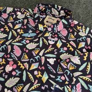 RSVLTS DISNEY "SURFIN' MICKEY" KUNUFLEX Short Sleeve Hawaiian Shirt 4XL Beach